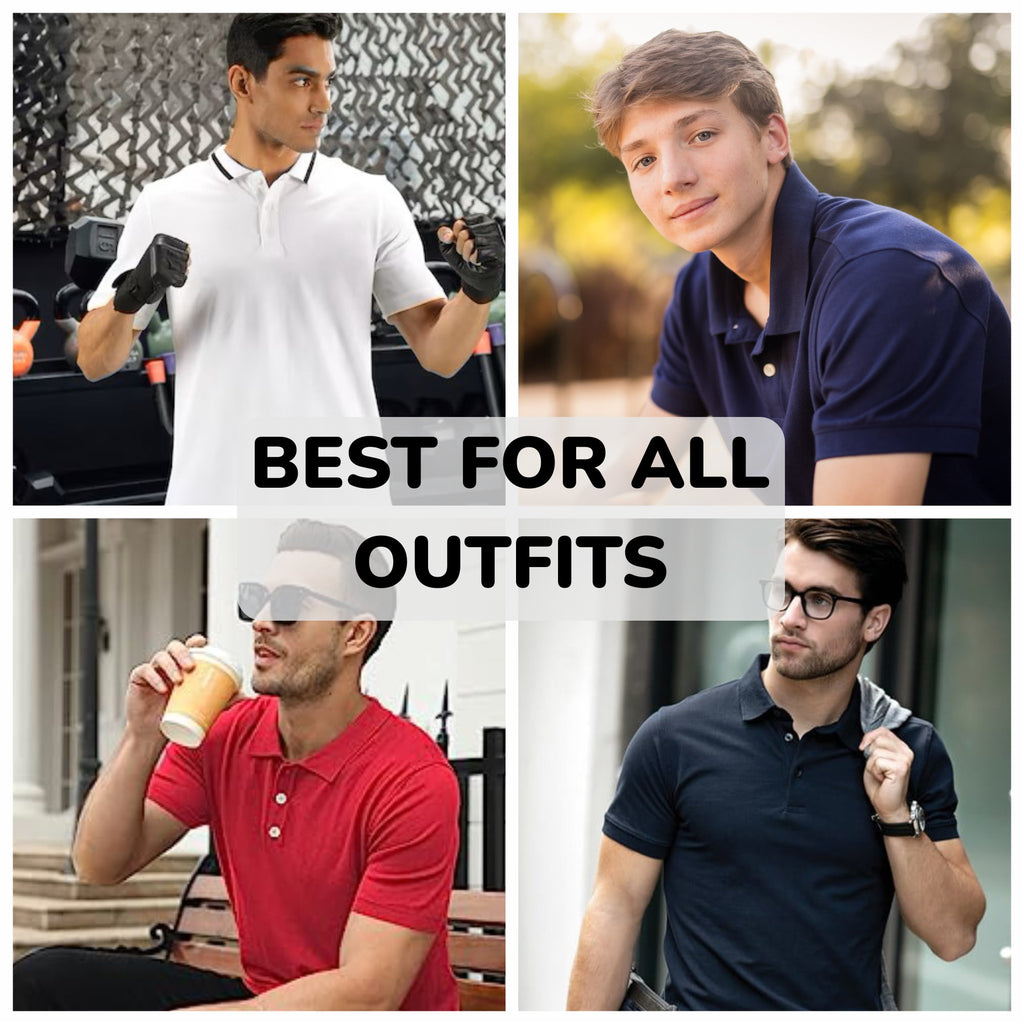 3-Pack Men's Dry Fit Moisture-Wicking Polo Shirt (S-3XL)