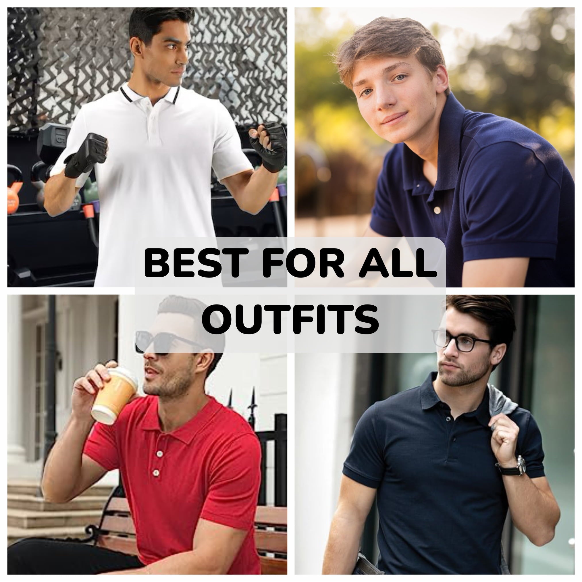 3-Pack Men's Dry Fit Moisture-Wicking Polo Shirt (S-3XL)