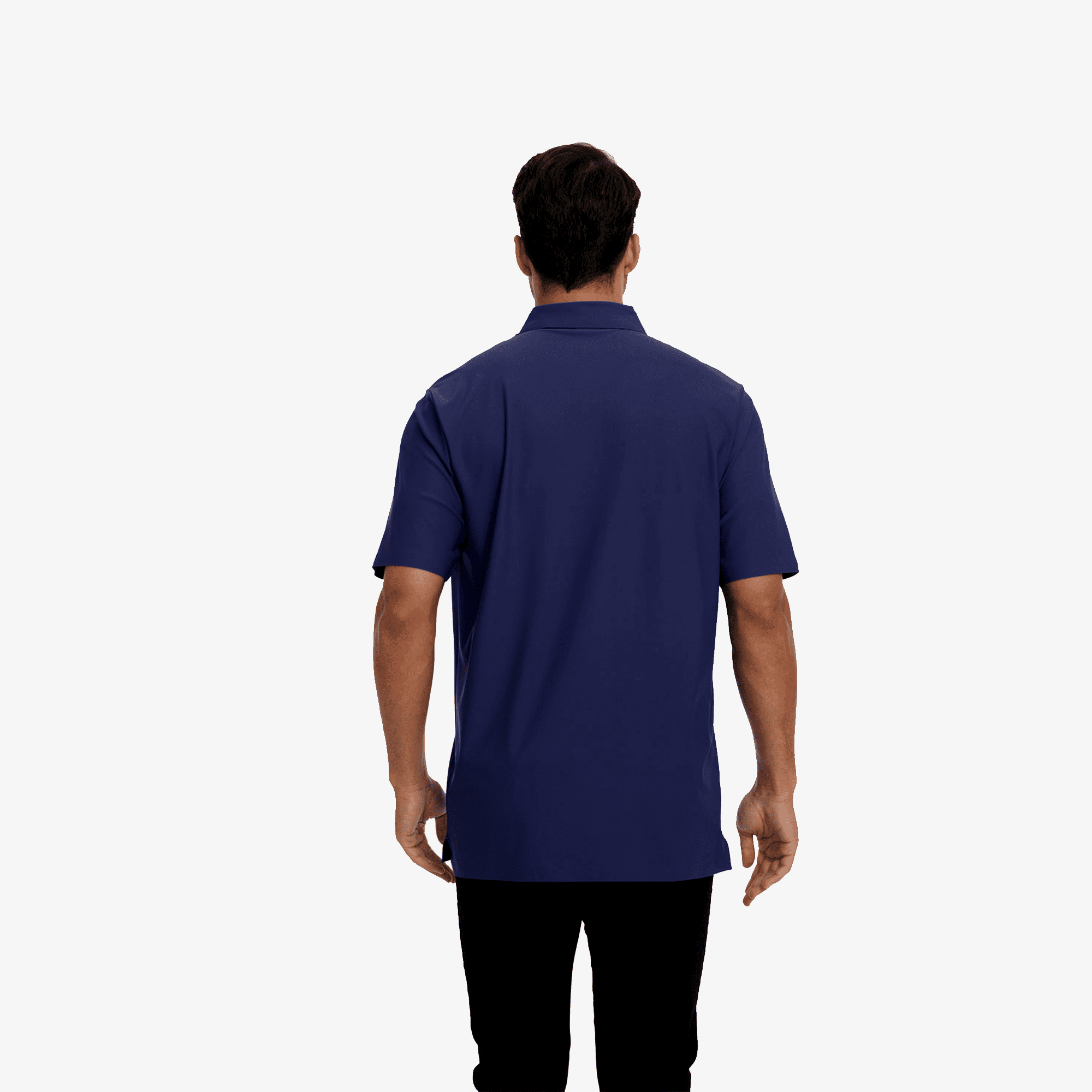 Zfeel Men Short Sleeve Pure Dry Fit Poly Polo Shirt, Short Sleeve High Performance Navy, S, 2 Pack